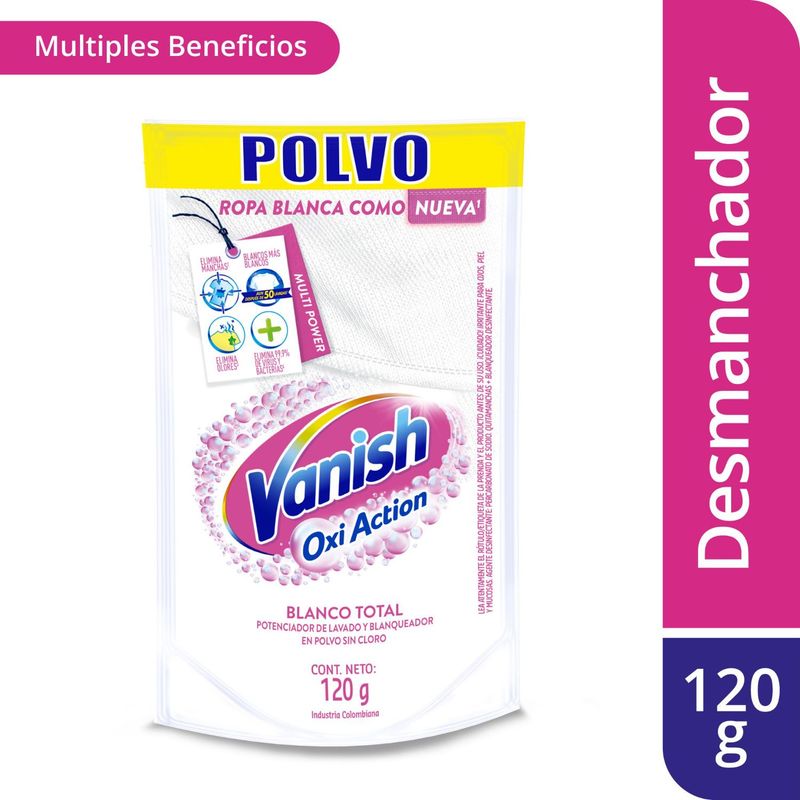 VANISH - Quitamanchas en Polvo Doy Pack Ropa Blanca