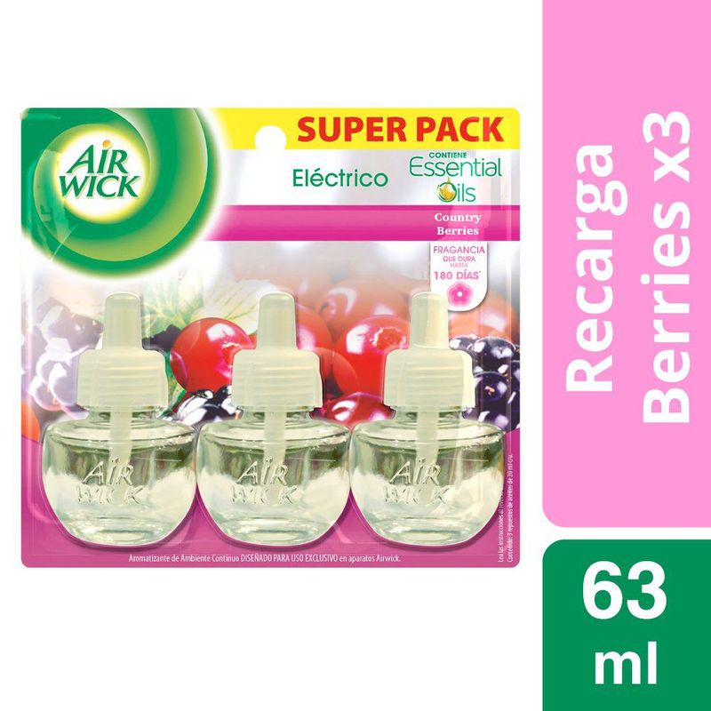AIR WICK - Desodorante Eléctrico Recarga Berries