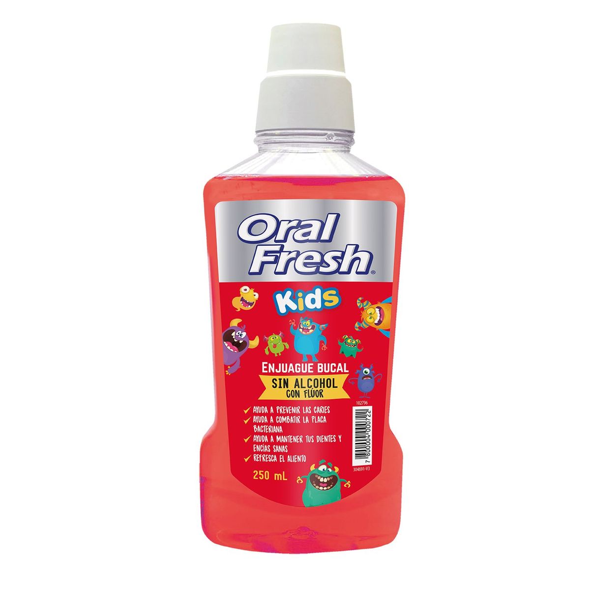 ORALFRESH - Enjuague Bucal Kids Sin Alcohol Oralfresh 250 ml