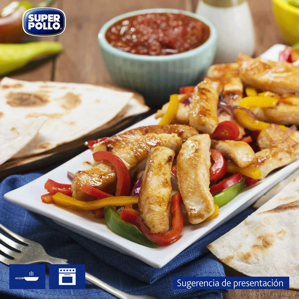 SUPER POLLO - Tiritas de Pechuga de Pollo Congeladas Super Pollo 700 g