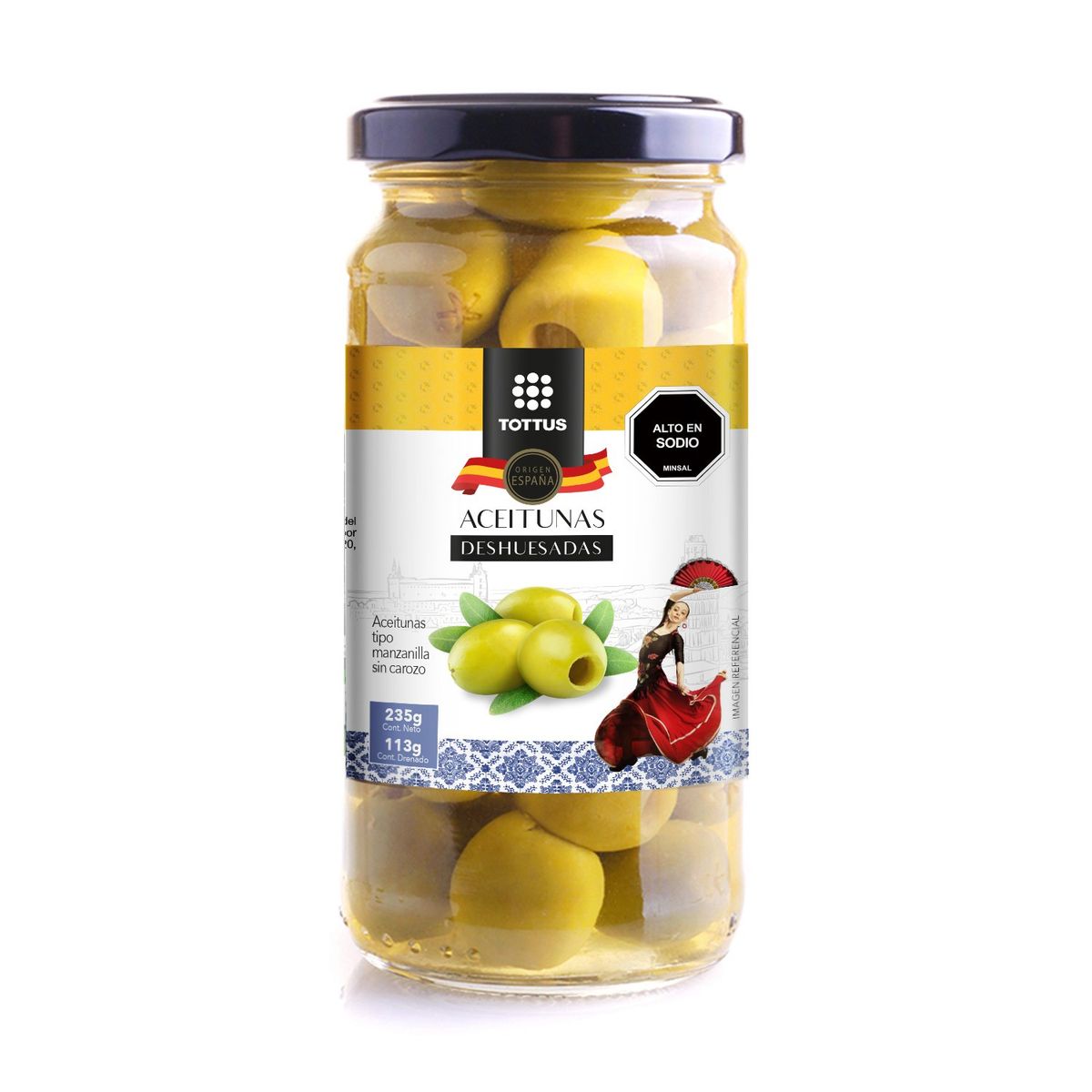 TOTTUS - Aceitunas Verdes Deshuesada
