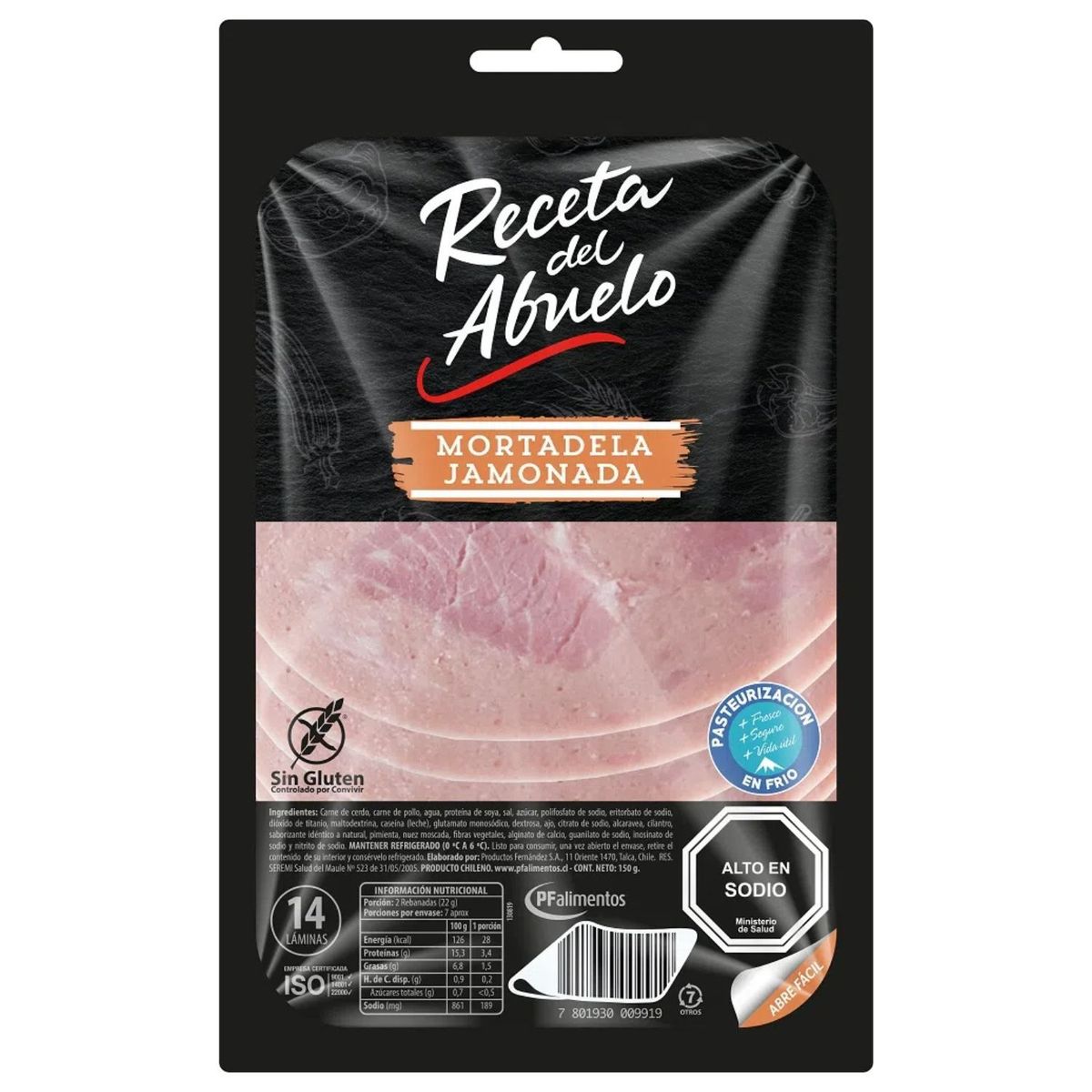 RECETA DEL ABUELO - Mortadela Jamonada Receta del Abuelo 150 g