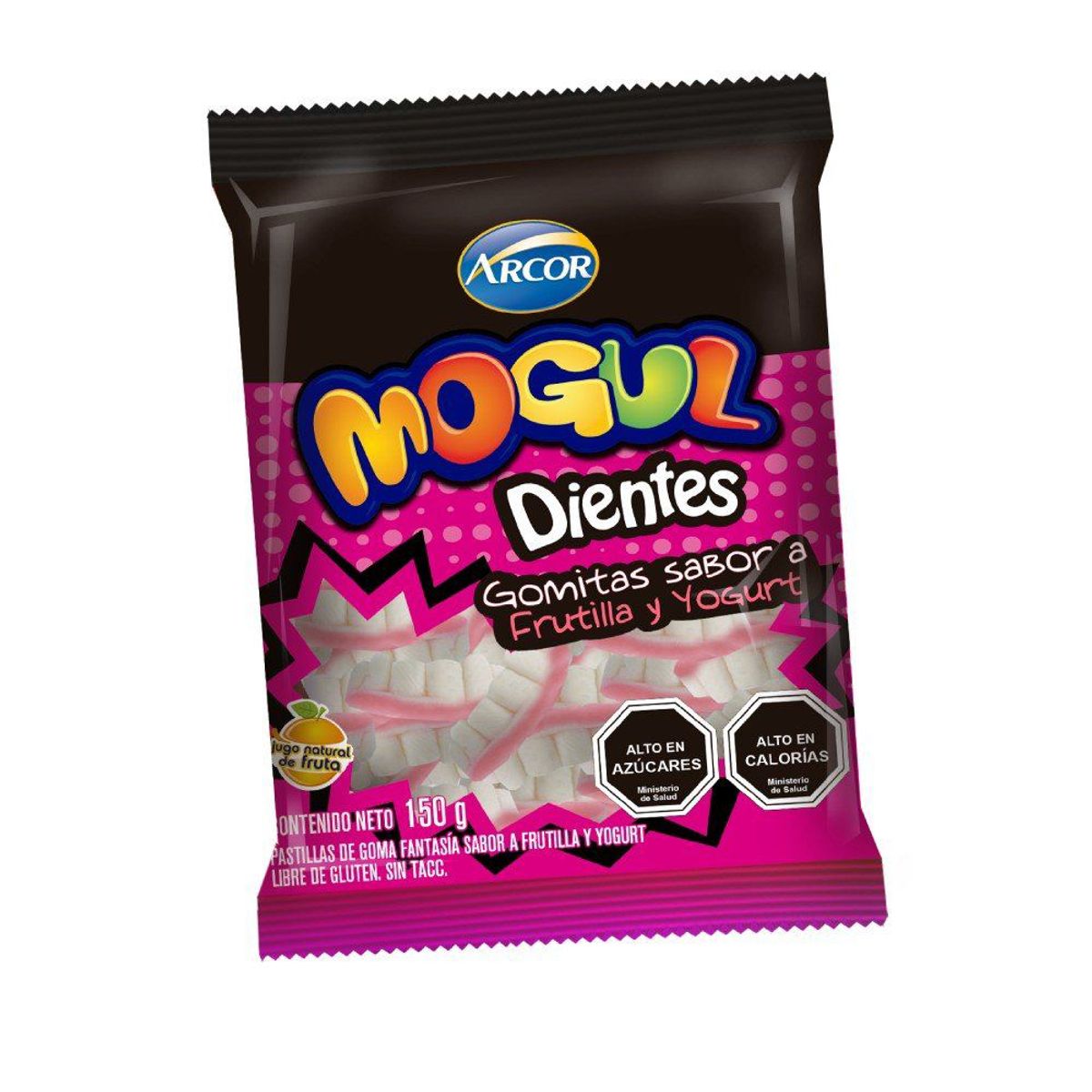ARCOR - GOMITAS DIENTE BOLSA ARCOR 150GR