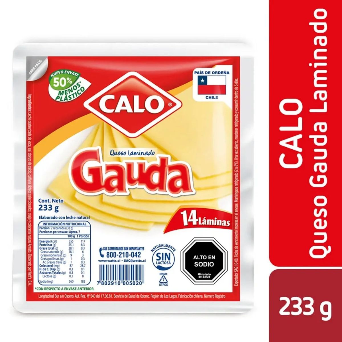 CALO - Queso Gauda Laminado