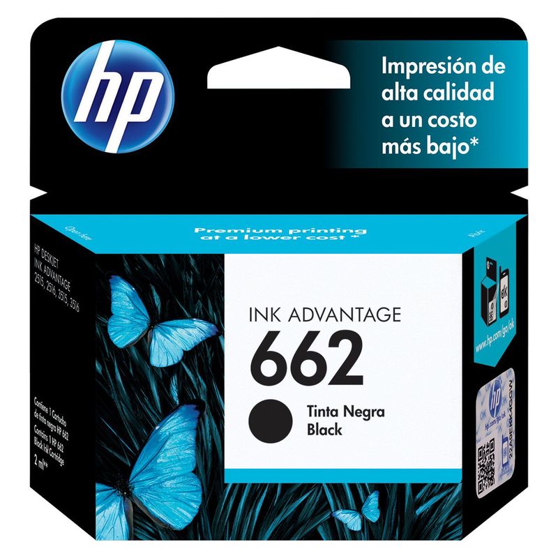 HP - Tinta 662 Negro As220Hew09