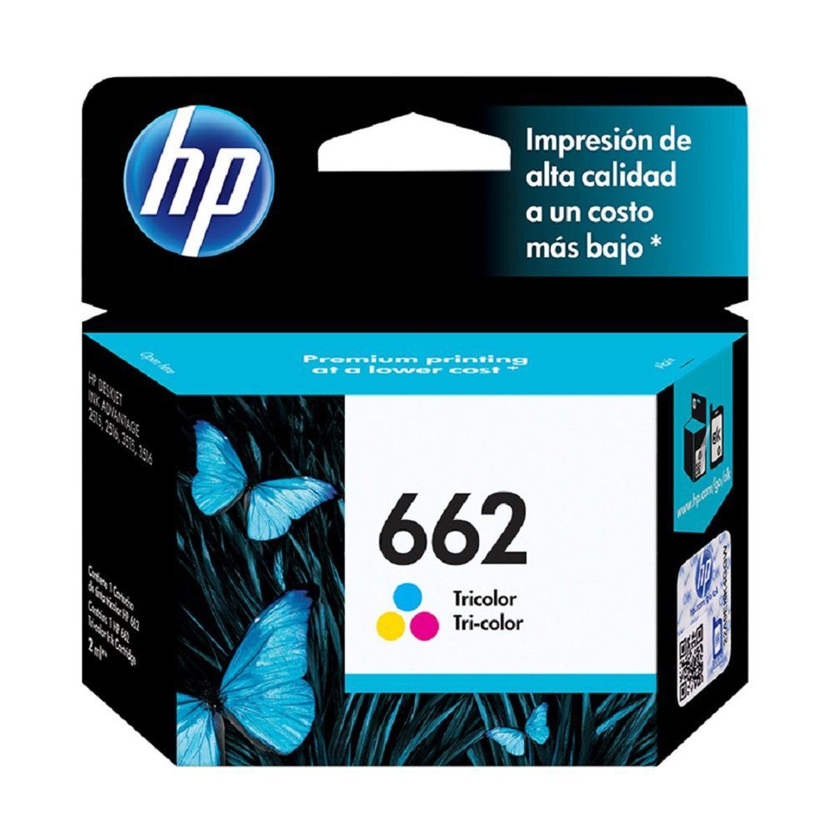 HP - Cartucho original de tinta tricolor HP 662 ADVANTAGE