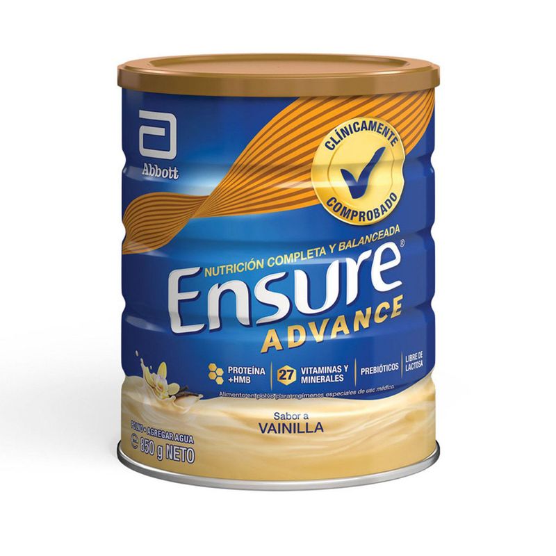ENSURE ADVANCE - Alimento en Polvo Ensure Sabor Vainilla 850 g