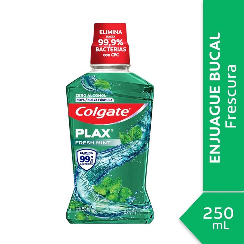 COLGATE - Enjuague Bucal Fresh Mint 250 ml