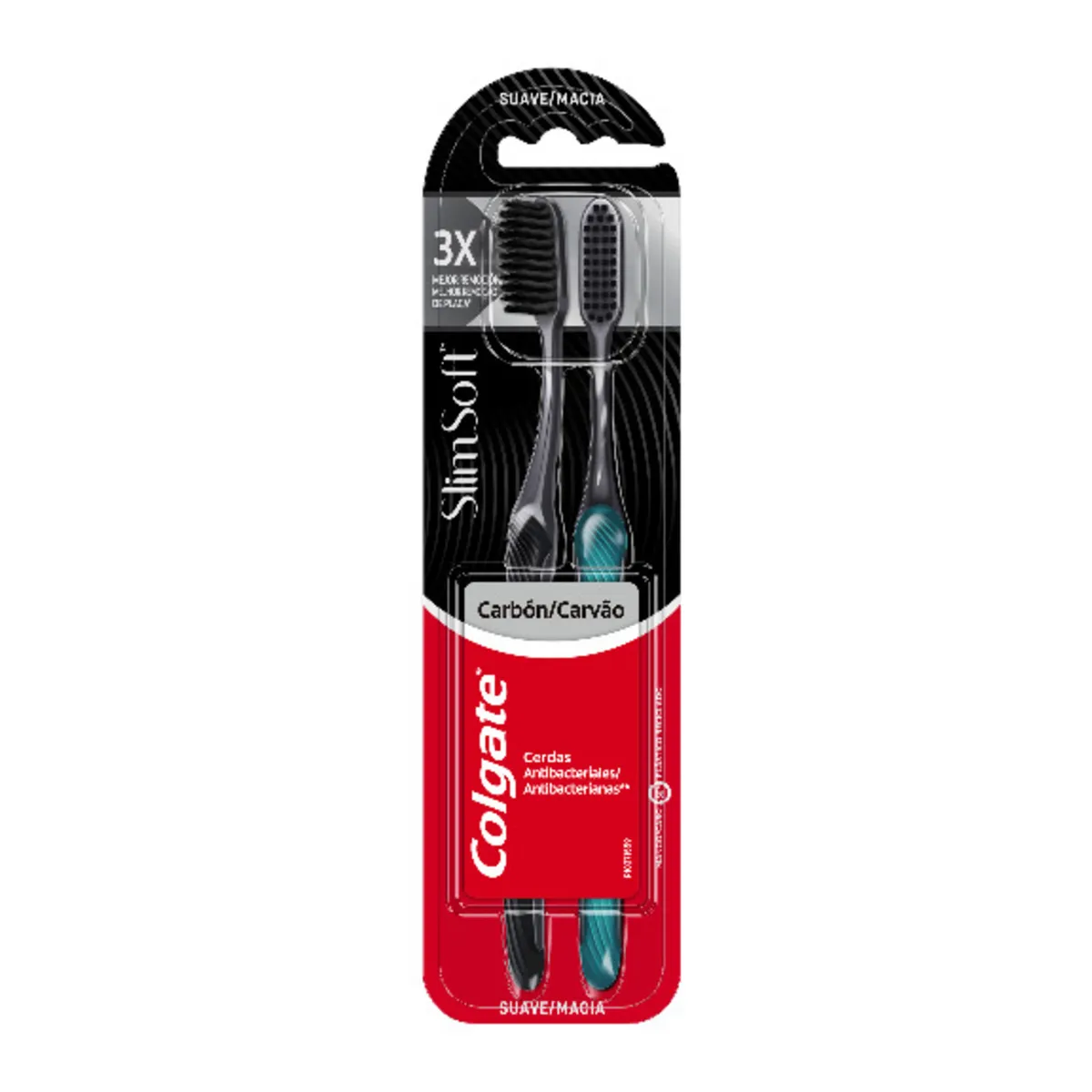 COLGATE - Cepillo de Dientes Slim Soft Black