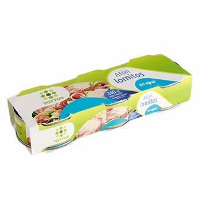 TOTTUS - TRIPACK ATUN LOMITO AGUA TOTTUS 80GX3U