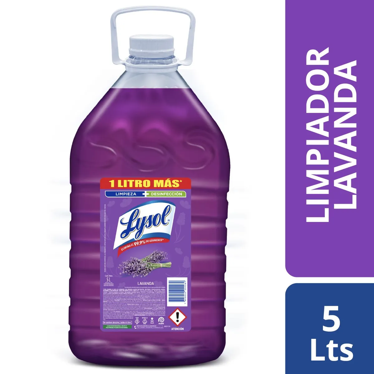 LYSOL - Limpiador Líquido Desinfectante de Pisos Lavanda