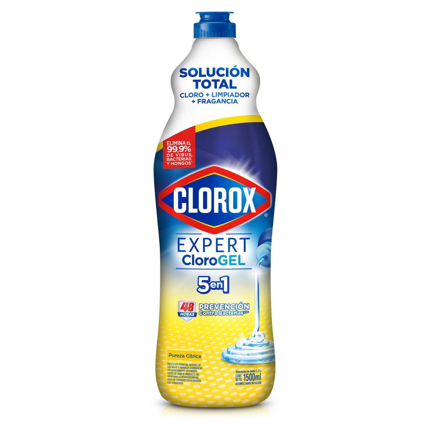 Cloro Gel Expert Pureza Cítrica Clorox 1.5 lt | Tottus Chile