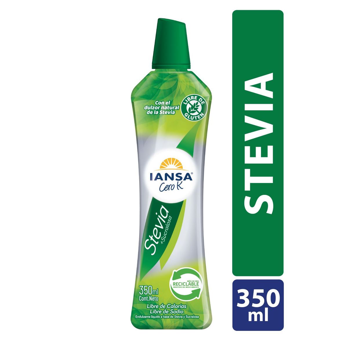 IANSA CERO K - Endulzante Líquido Stevia Sucralosa Iansa Cero K 350 ml