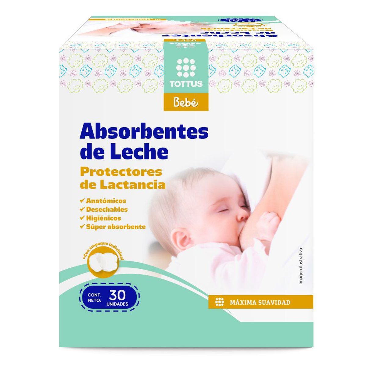 TOTTUS - Absorbente de Leche Premiun