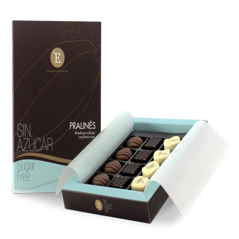 ENTRELAGOS - CAJA CHICA BOMBON SIN AZUC E.LAGOS 119G