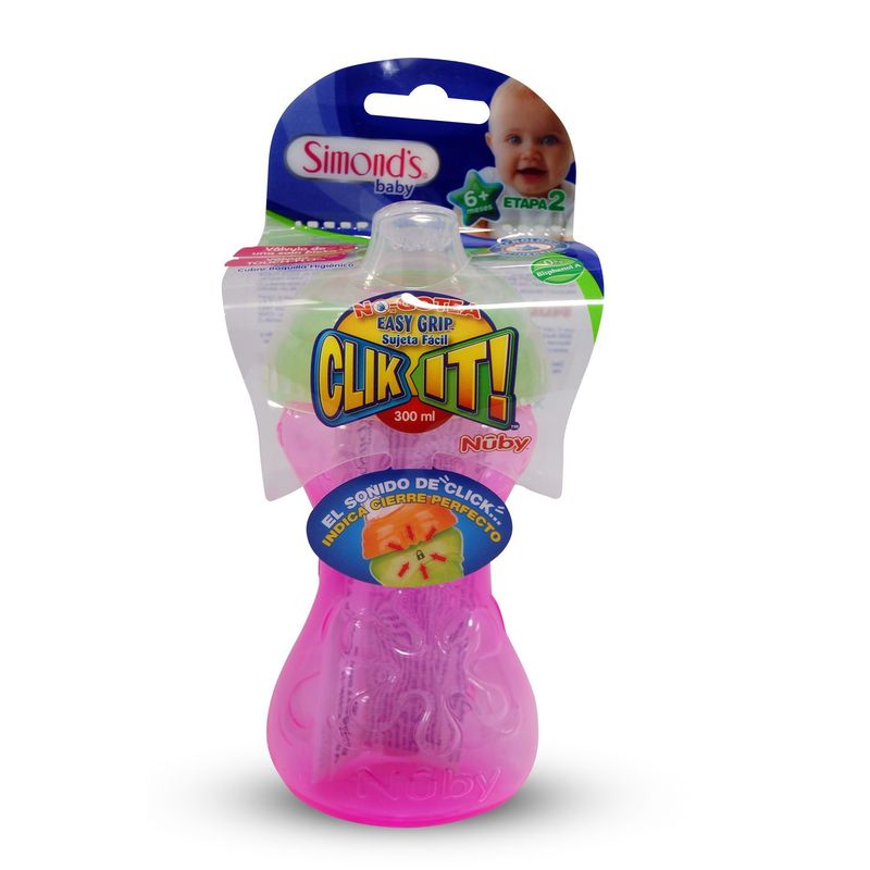SIMONDS - Vaso con Bombilla Click It Simon's Baby 300 ml