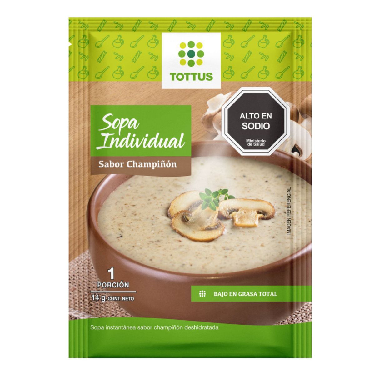 TOTTUS - Sopa Champiñon Individual
