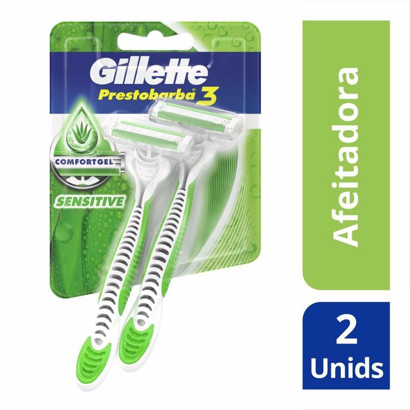 GILLETTE - Afeitadora Prestobarba 3 Gillette 2 Un