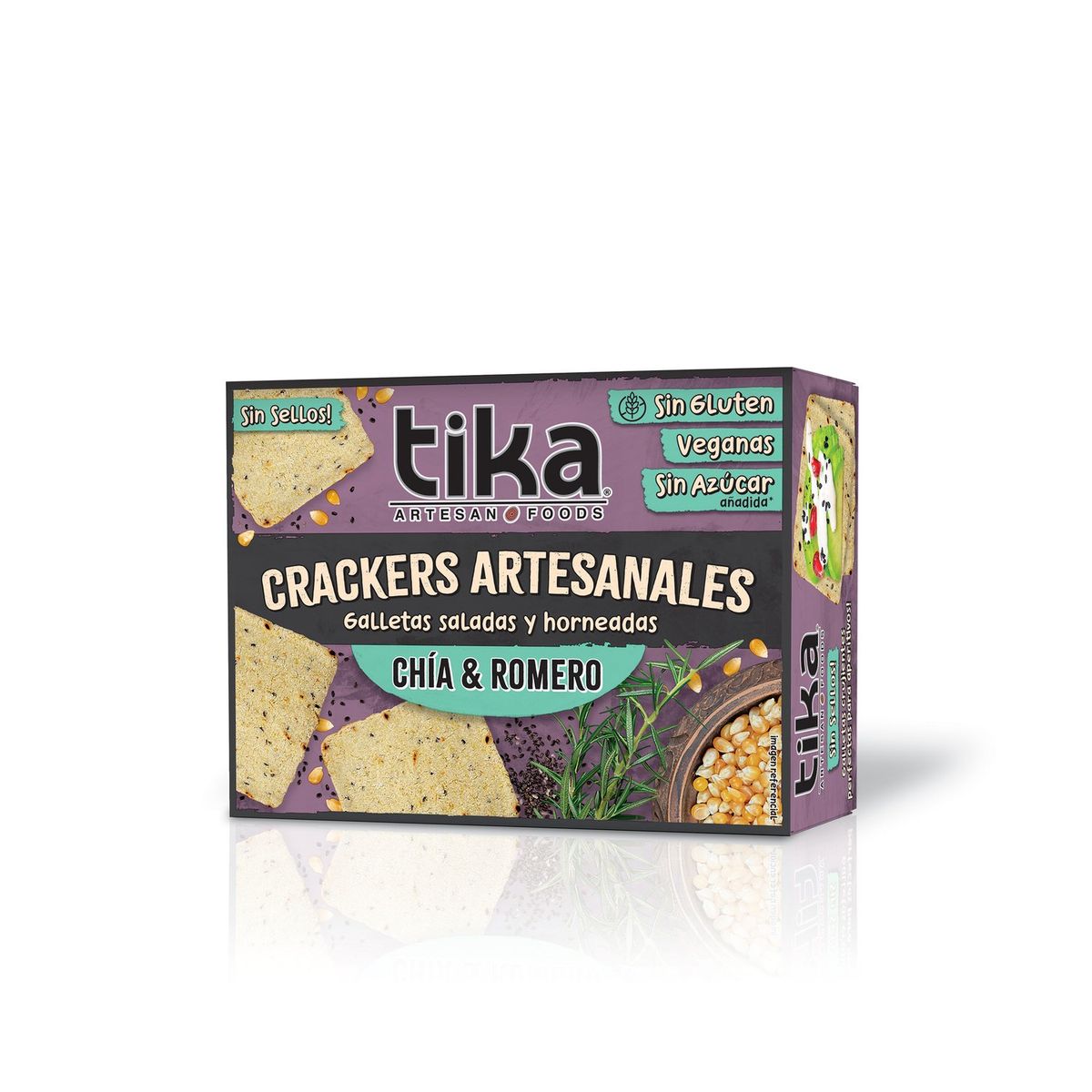 TIKA - Galletas Crackers Chía