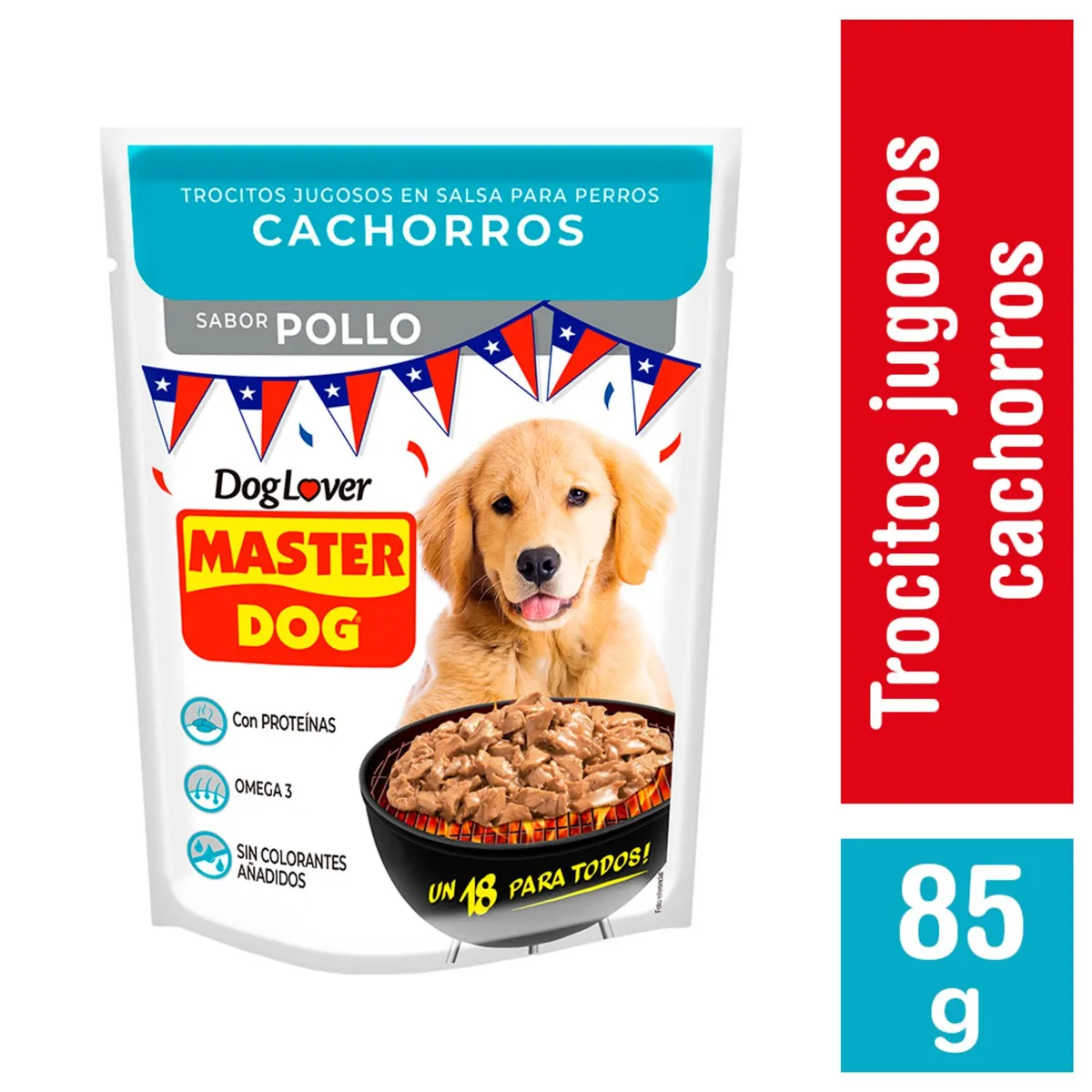 MASTER DOG - Alimento Húmedo para Perro Cachorro Sabor Pollo 100 g