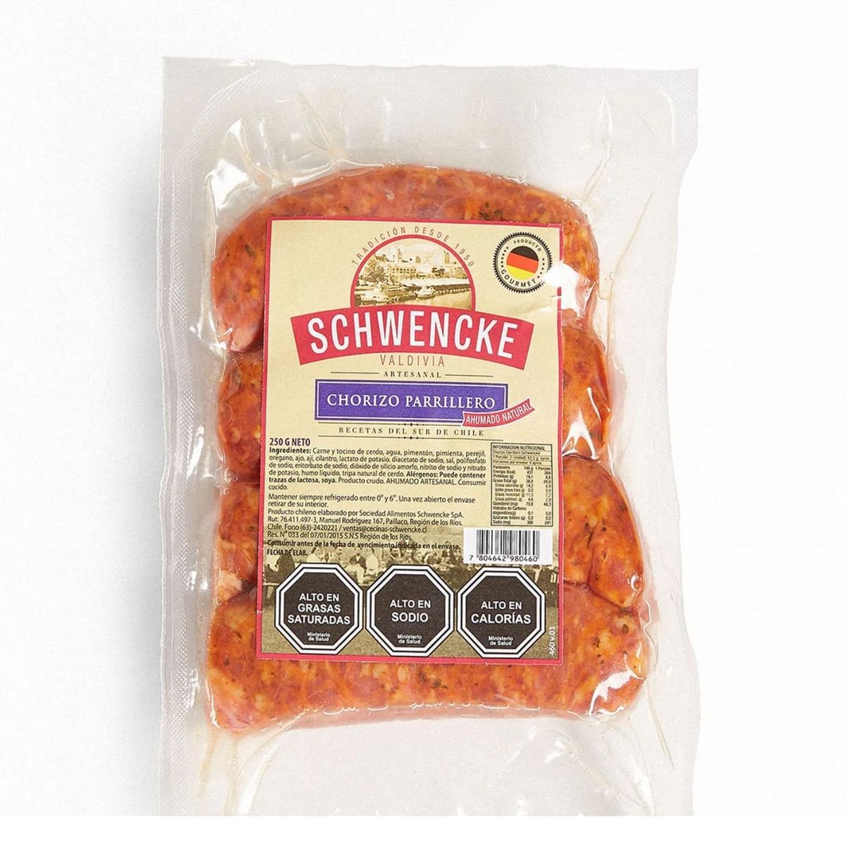 SCHWENCKE - Chorizo Parrillero Schwencke 250 g