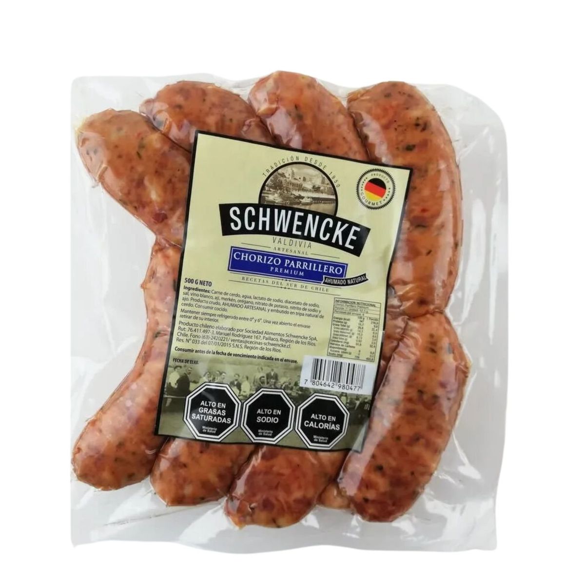 SCHWENCKE - Chorizo Parrillero Premium Schwencke 500 g