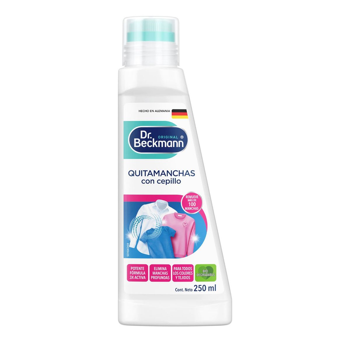 DR BECKMANN - Quitamanchas Prelavado con Cepillo Dr Beckmann 250 ml