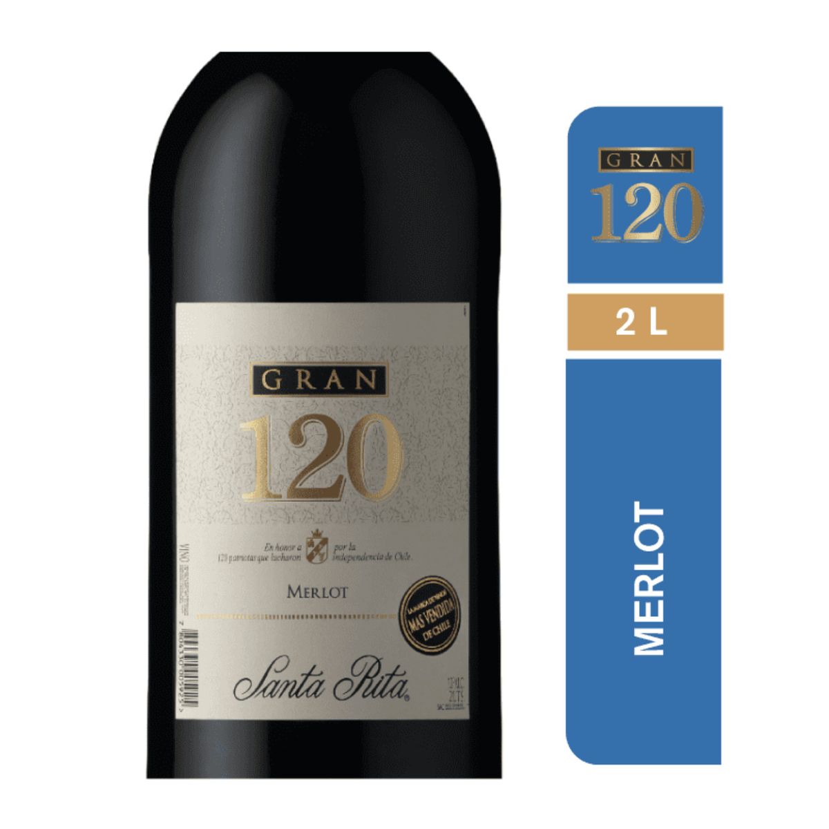 120 - Vino Tinto Merlot Familiar Botellón