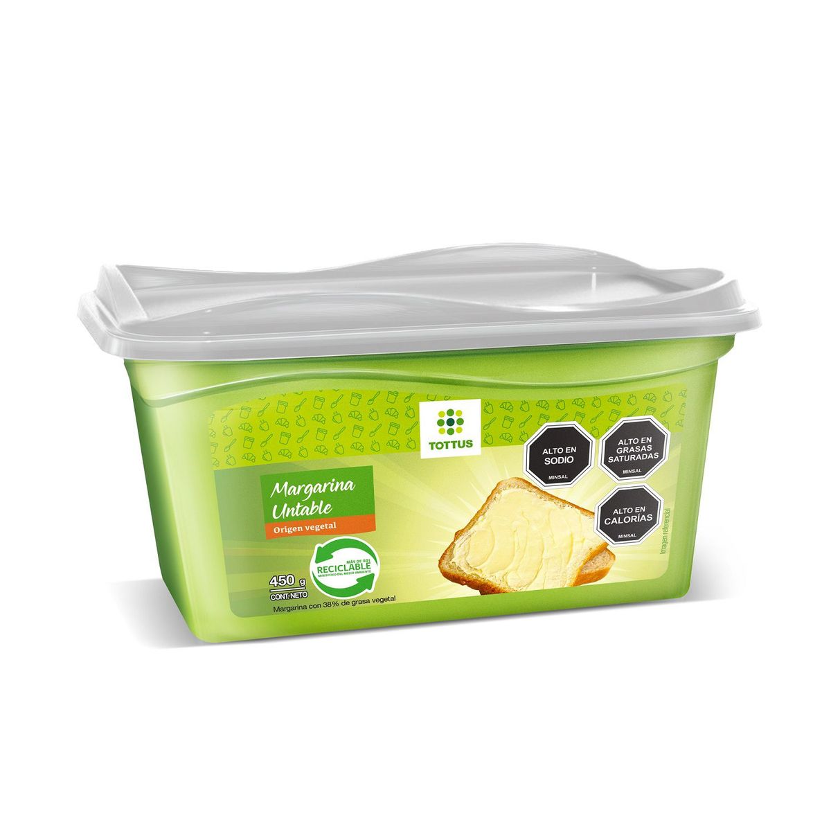 TOTTUS - Margarina Untable Pote