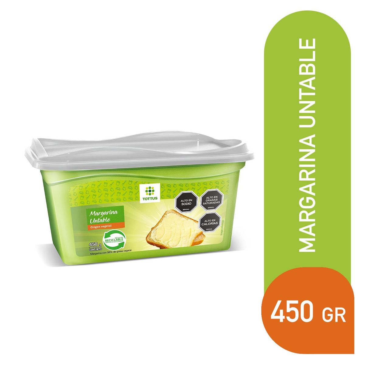 TOTTUS - Margarina Untable Pote