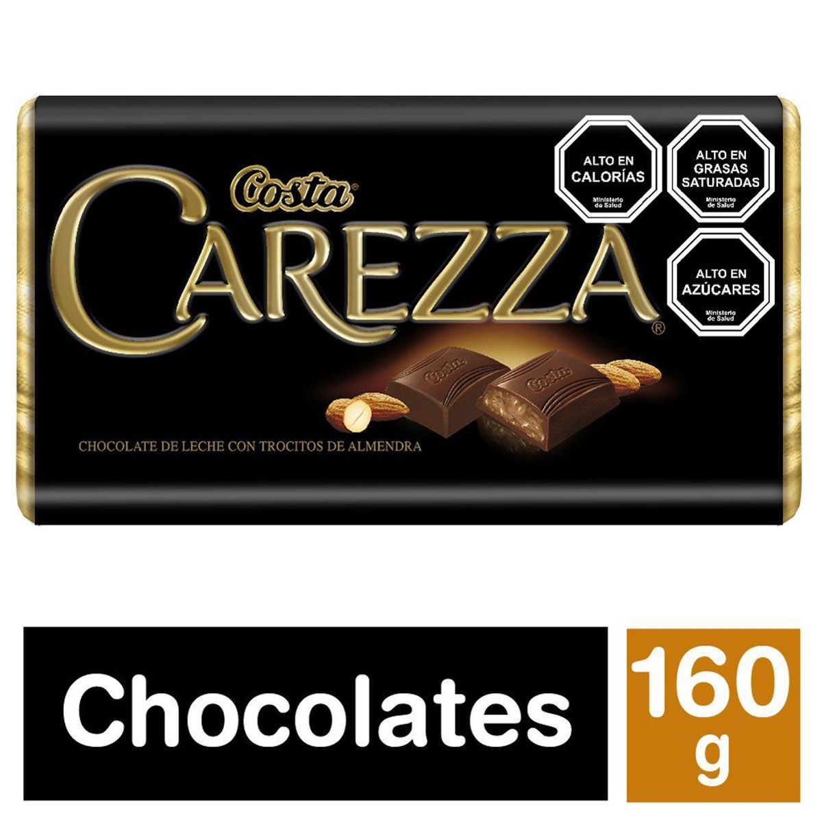 COSTA - Chocolate de Leche con Almendras Costa 160 g