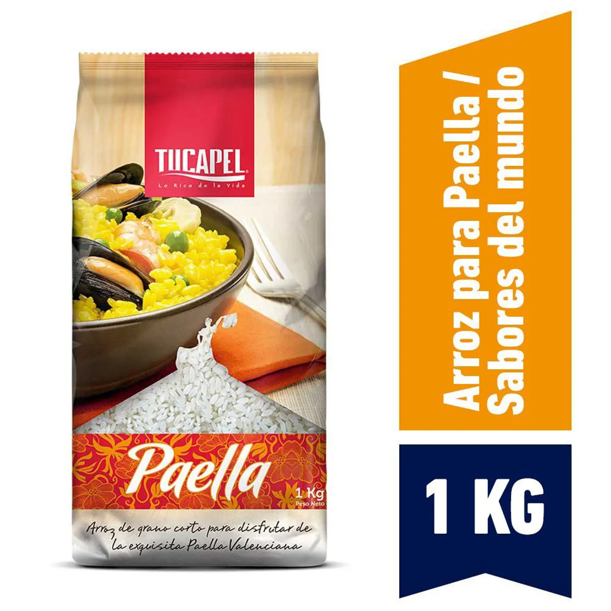 TUCAPEL - ARROZ PARA PAELLA TUCAPEL 1 KG