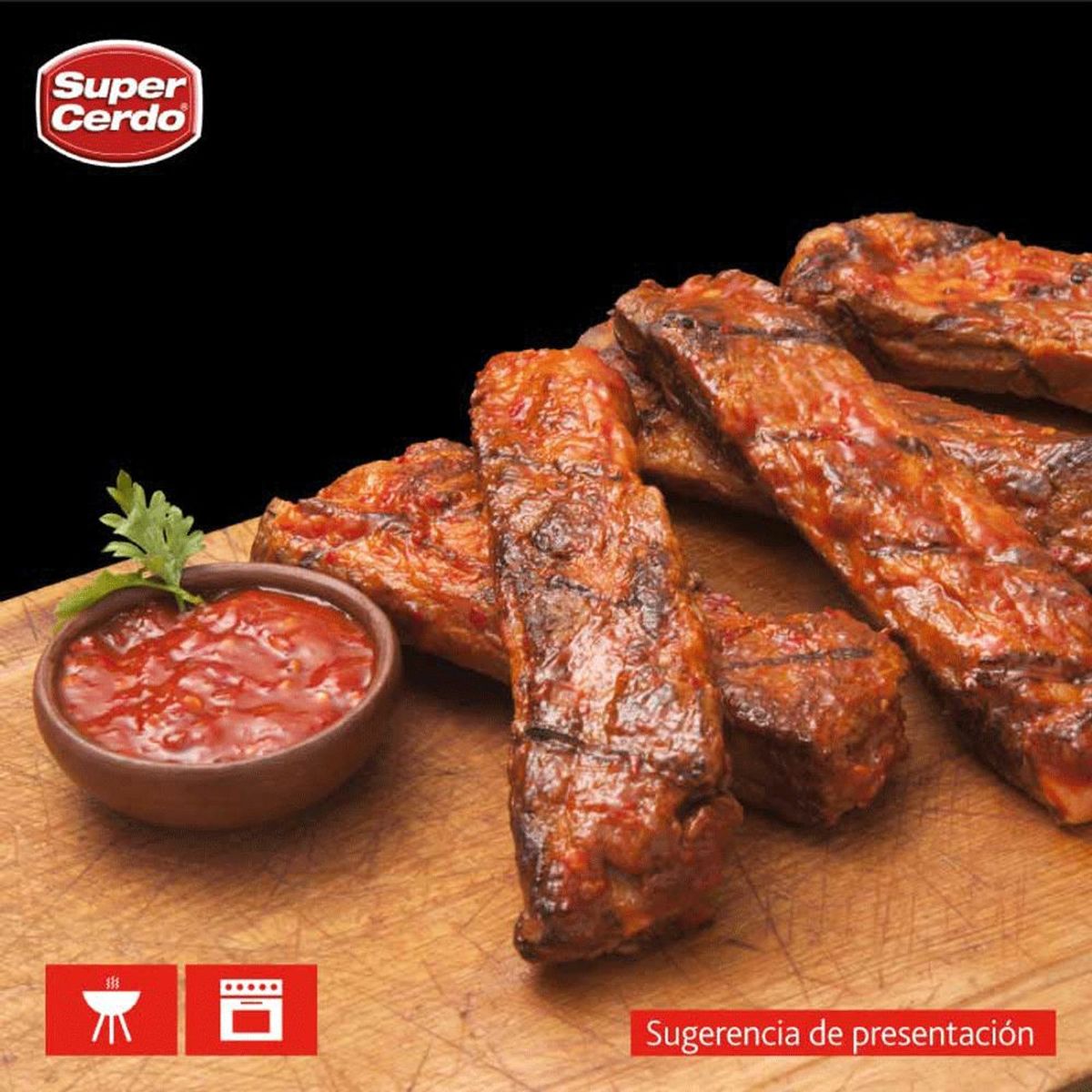 SUPER CERDO - Costillitas de Cerdo Ribs a la Chilena Super Cerdo 700 g