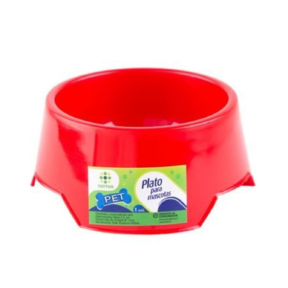 TOTTUS - Plato Pequeño Alimento Mascota
