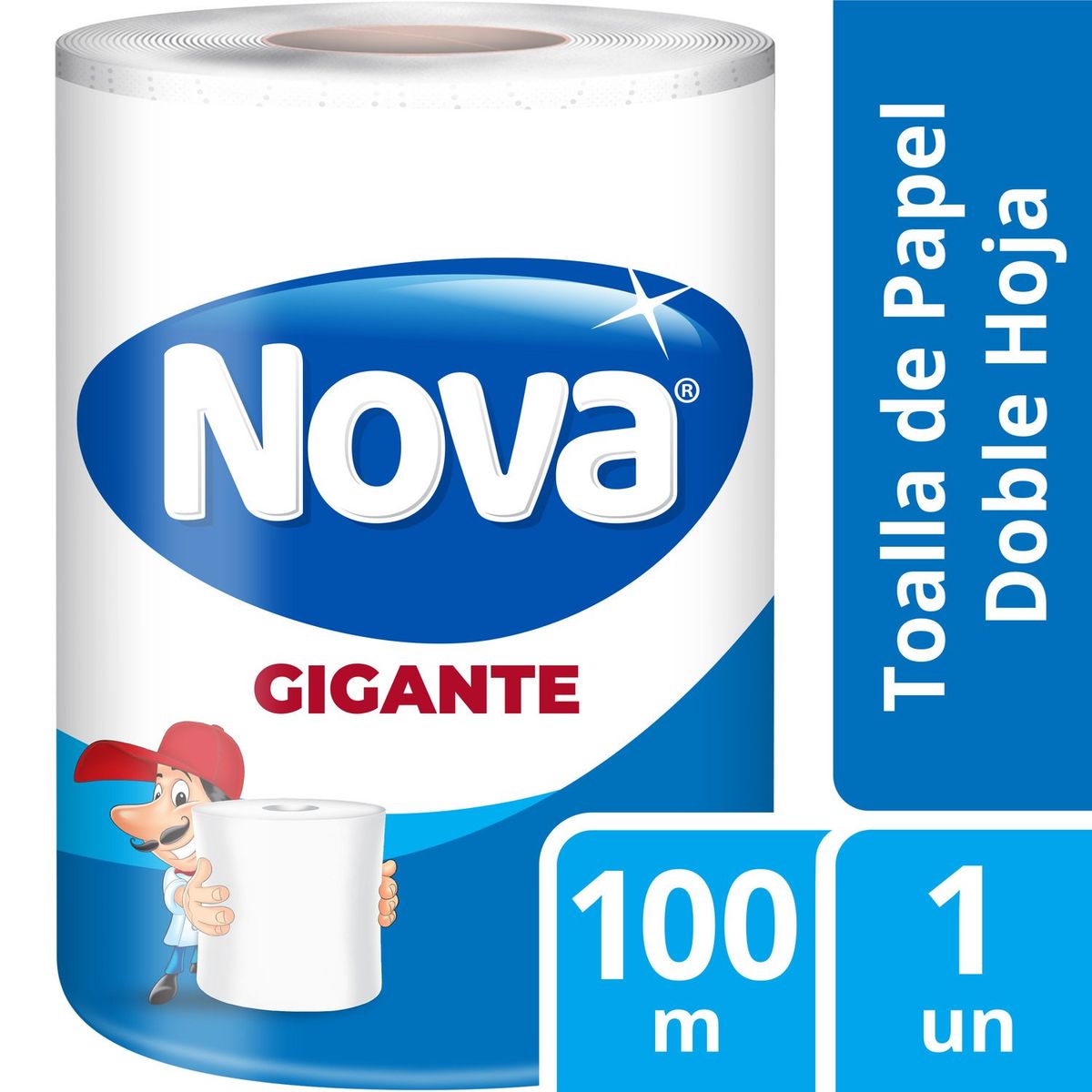 NOVA - Toalla de Papel Nova Doble Hoja 100 mts