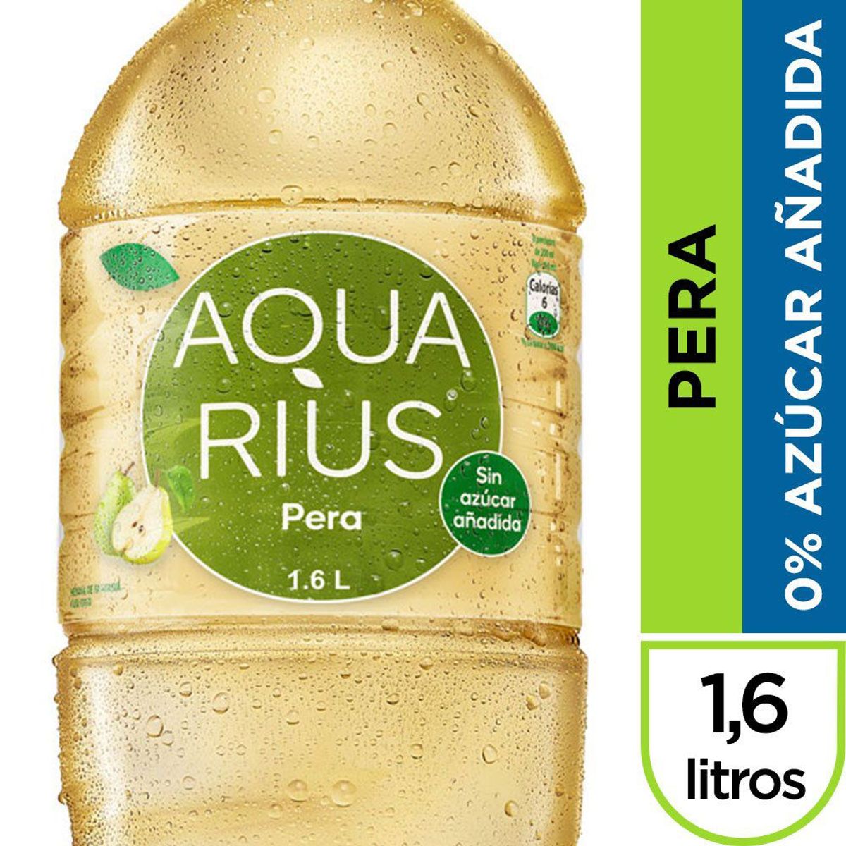 AQUARIUS - Agua Sabor Pera Sin Azúcar Aquarius 1.6 L