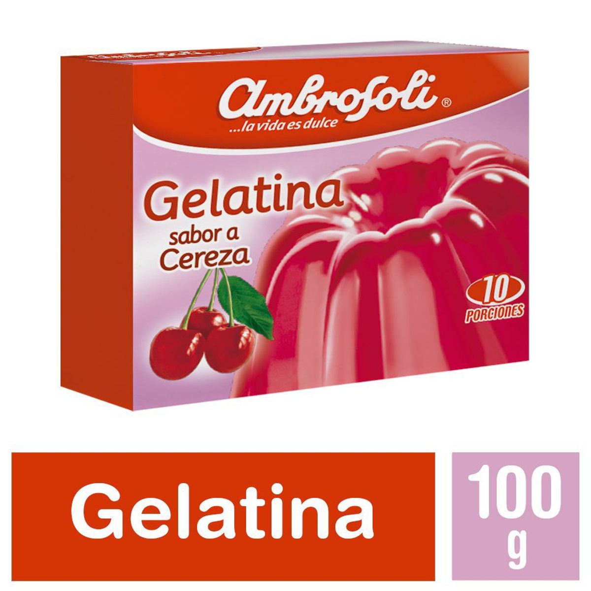 AMBROSOLI - Gelatina Cereza