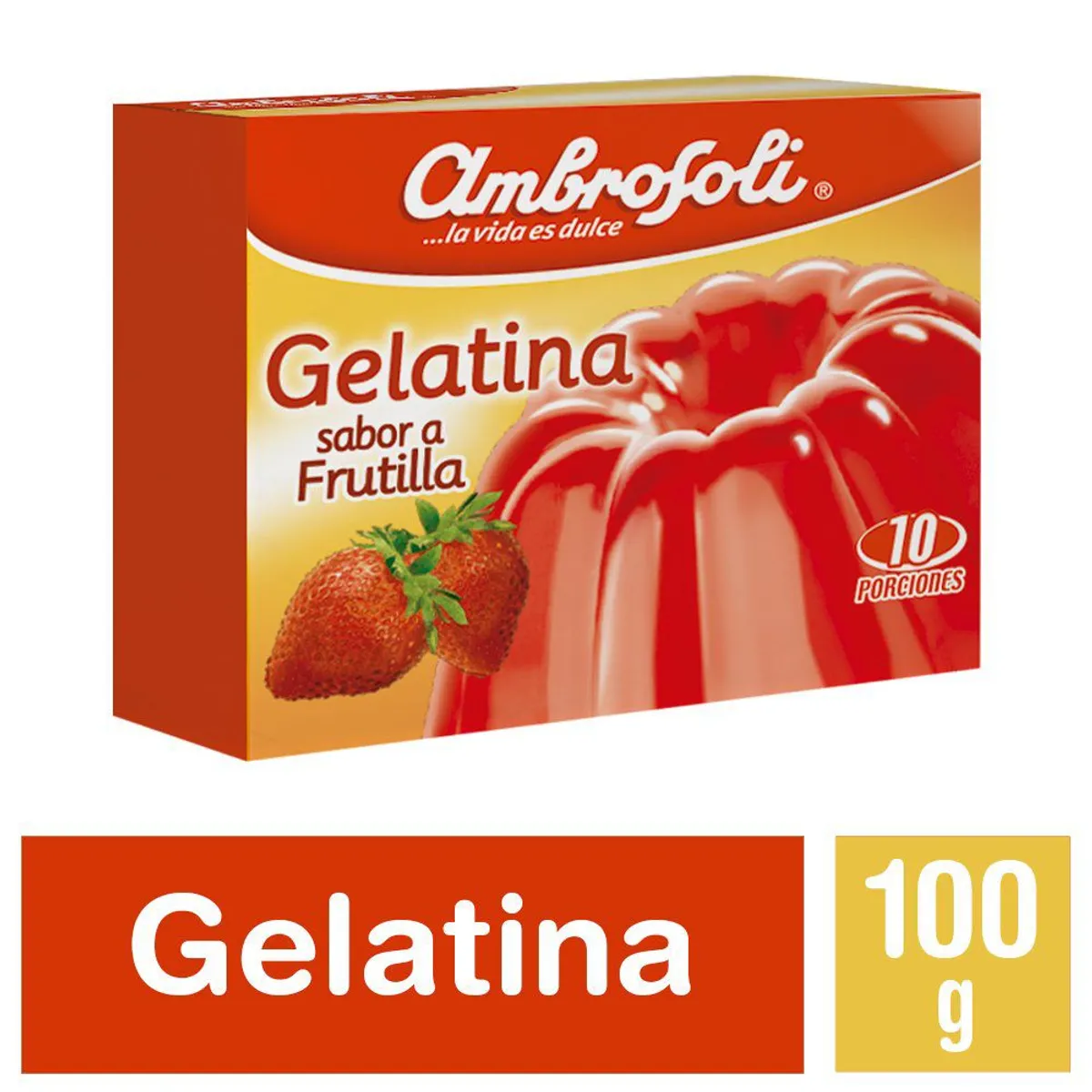 AMBROSOLI - Gelatina Frutilla