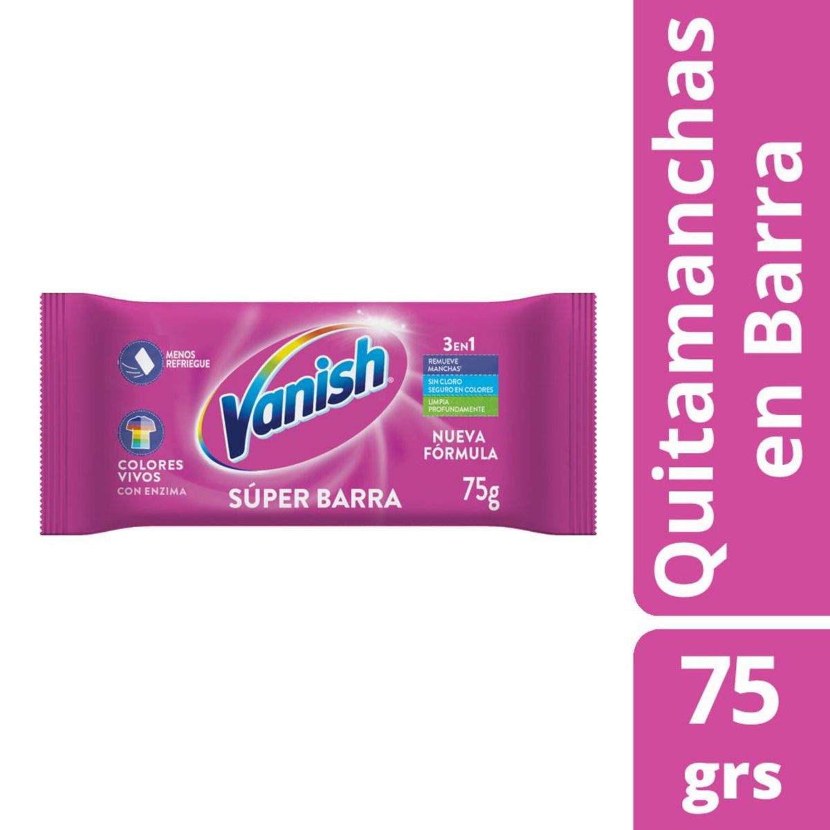 VANISH - Detergente en Barra Ropa Color Vanish 75 gr