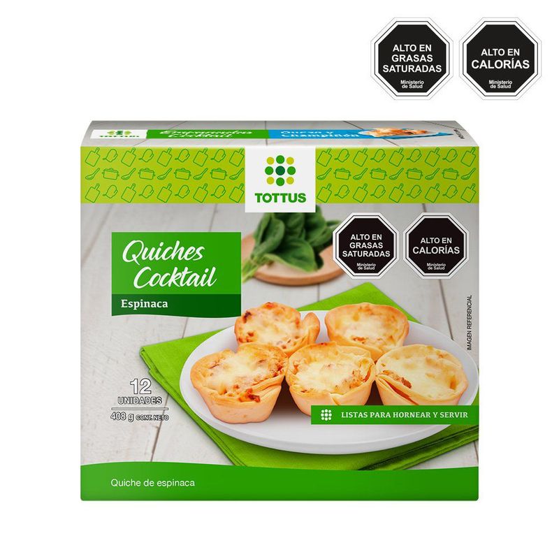 TOTTUS - Quiche Espinaca Cocktail