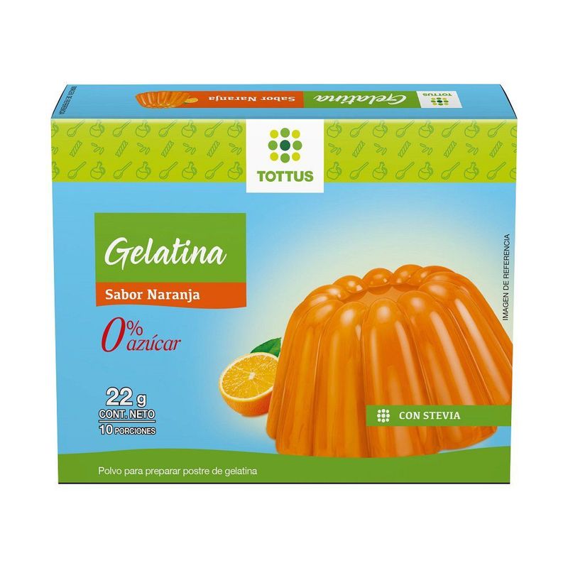 TOTTUS - Gelatina Light Sabor Naranja