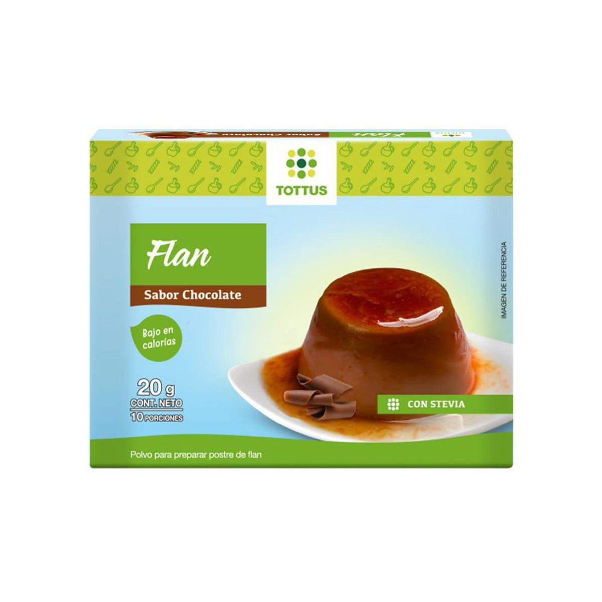 TOTTUS - Flan Light Chocolate