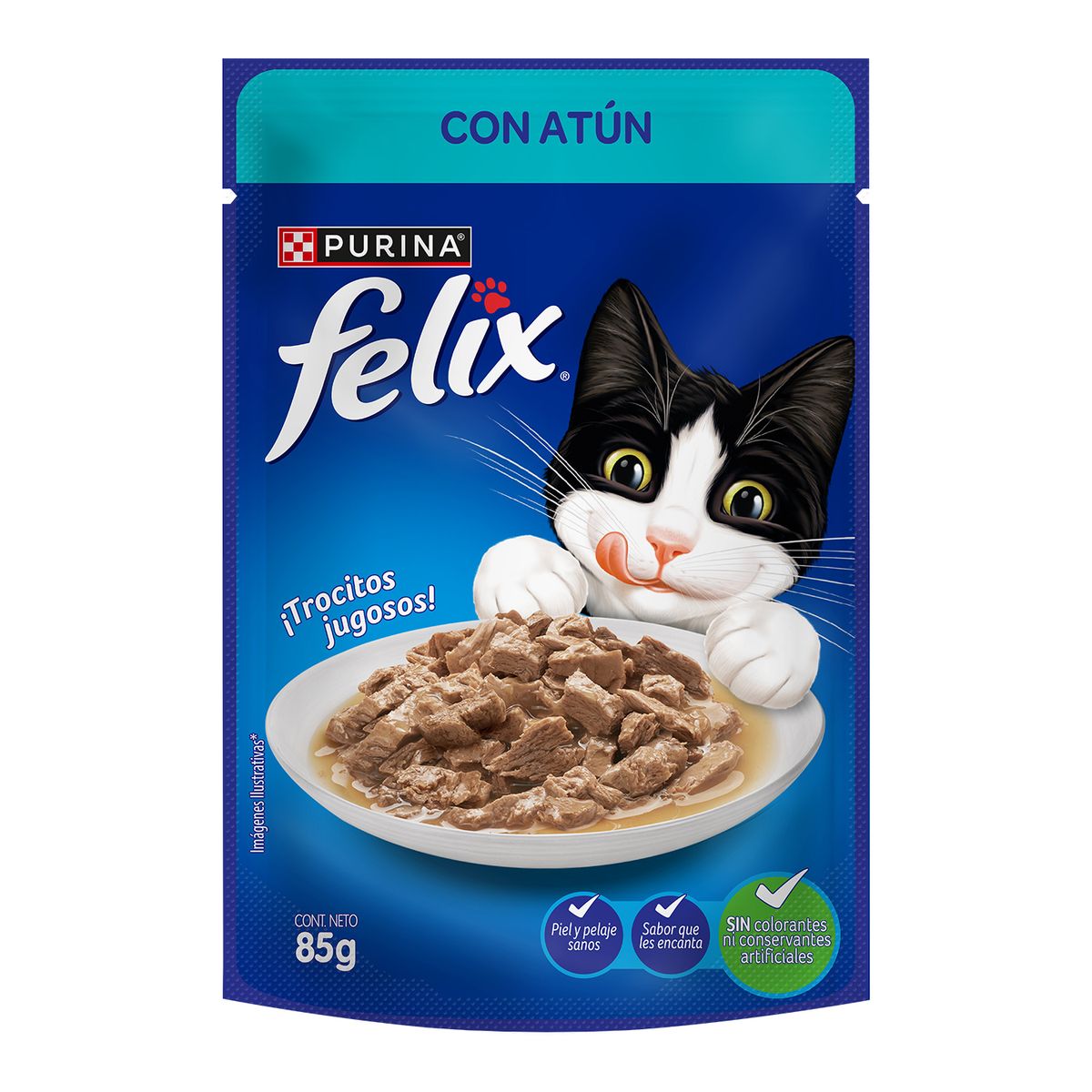 FELIX POUCH - ALIM. HUM FELIX POUCH SENS ATUN SALS 85G.