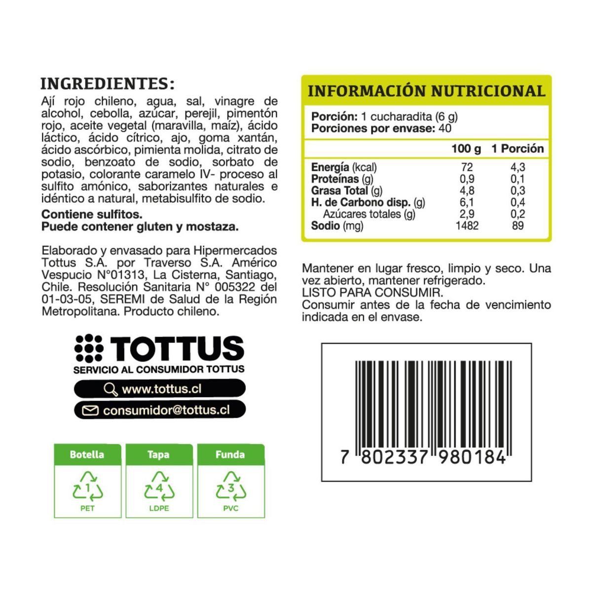 TOTTUS - Ají Salsa