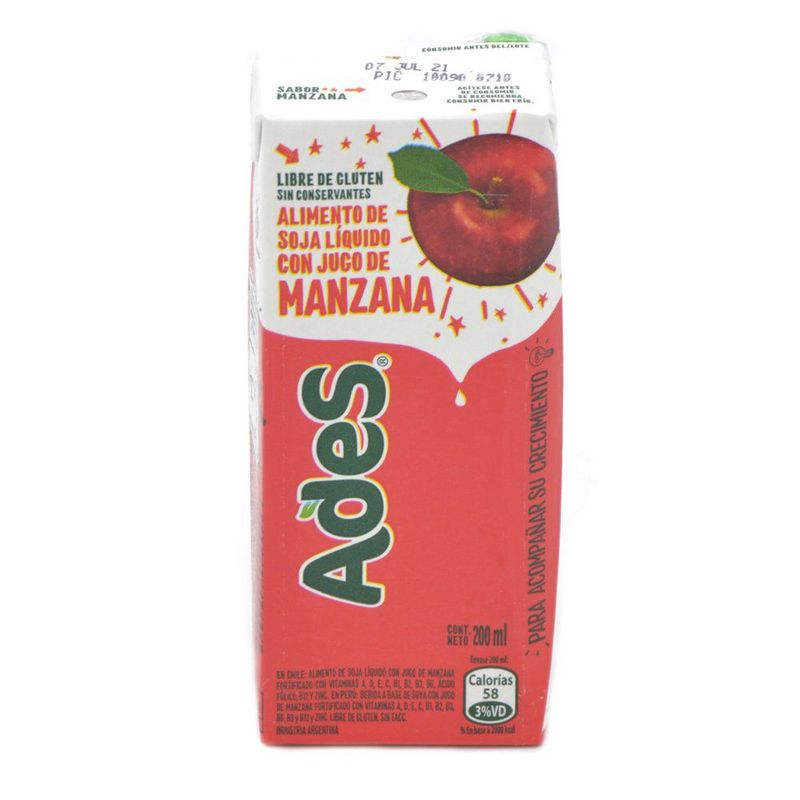 ADES - BEBIDA NUTRITIVA ADES MANZANA 200CC