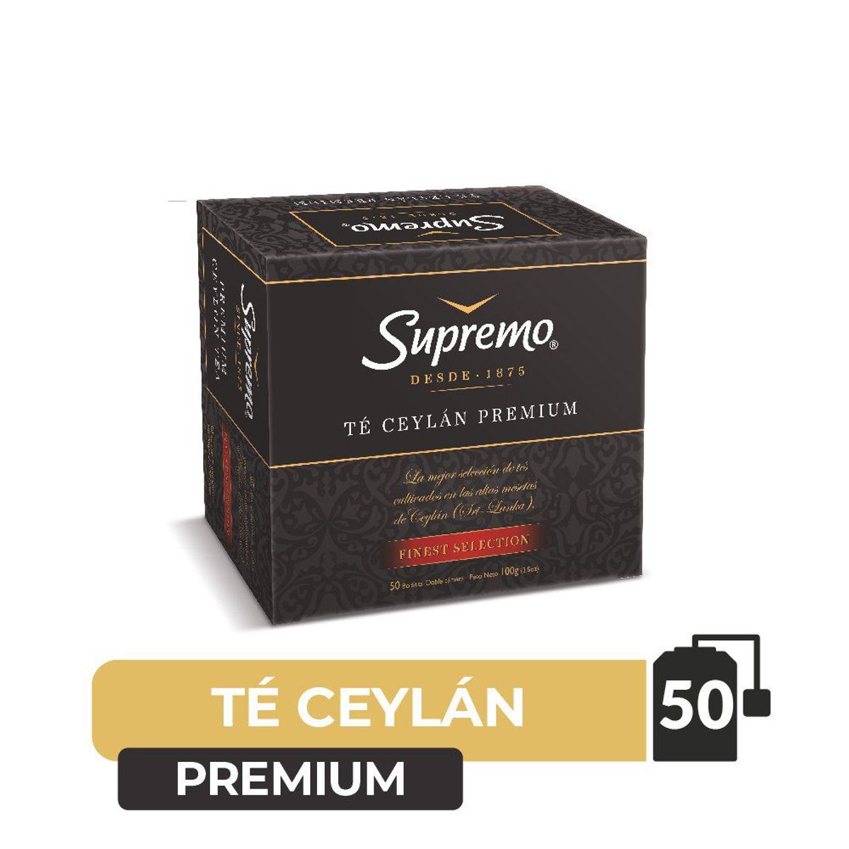 SUPREMO - Té Ceylán Premium Supremo 50 Un