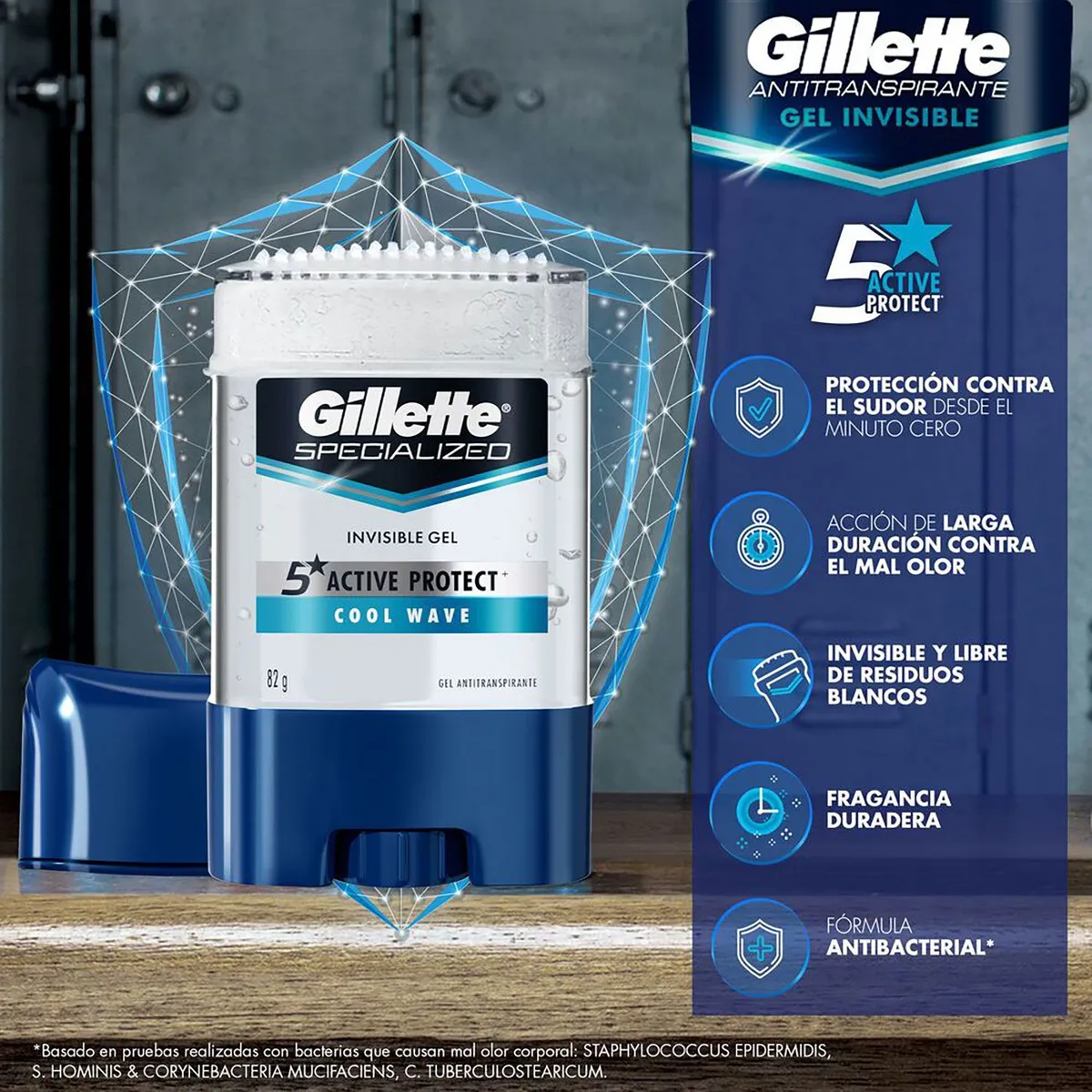GILLETTE - Desodorante Gel Cool Wave Gillette