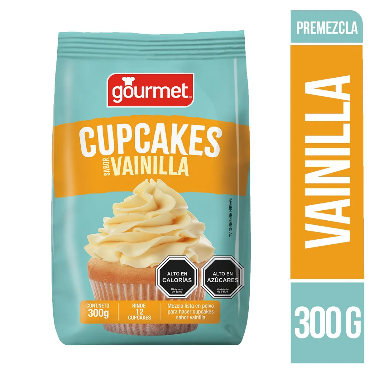 GOURMET - Premezcla para Cupcakes de Vainilla Gourmet 300 g