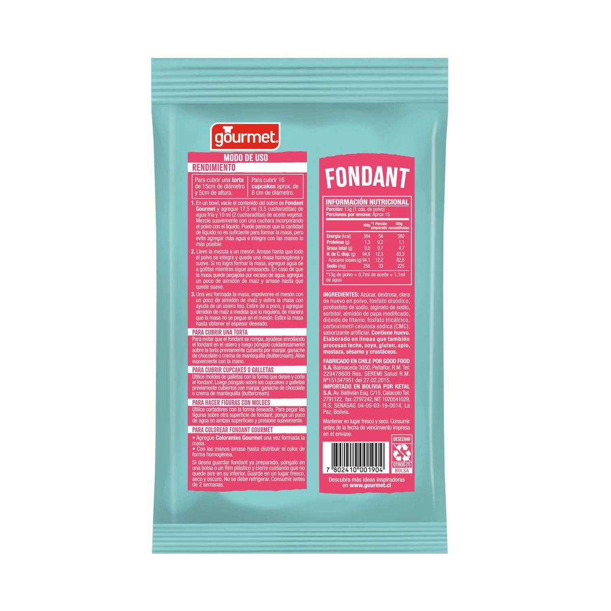 GOURMET - Fondant en Polvo