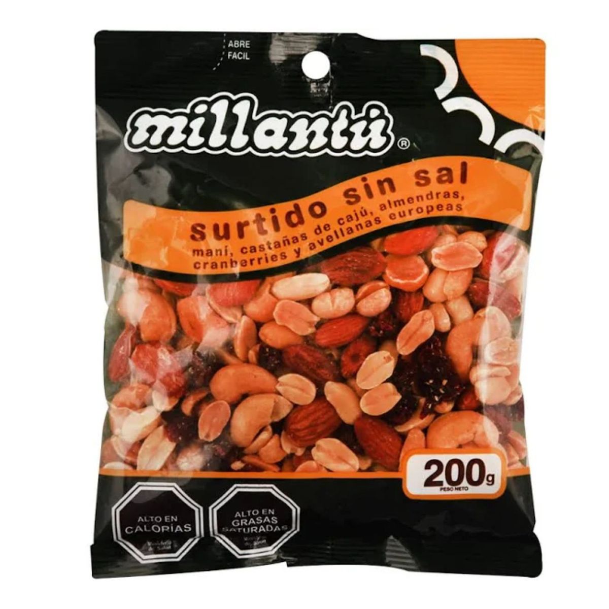 MILLANTU - Frutos Secos sin Sal Millantu 200 g